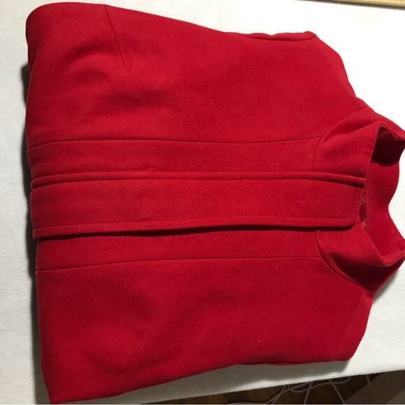 NWT J Jill perfect red 2X high neck pea coat zipper snap closure soft comfy - Picture 10 of 10